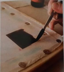 Réalisation d'une peinture sur soie