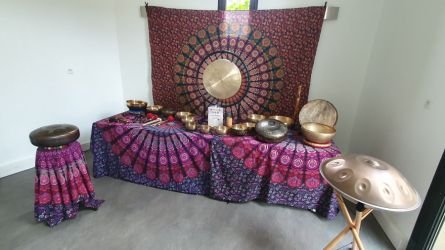 Les instruments intuitifs de Mandala sonore animé par Emmanuel Cotard-Cornet